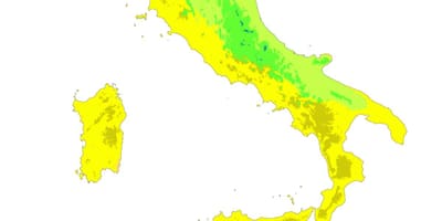 Mapa Włoch klimat